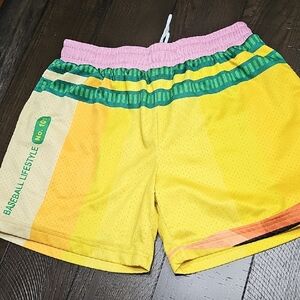 Colorful Baseball Lifestyle 101 Shorts